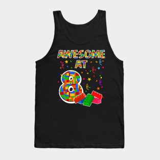 Birthday Gift For Kids 8 Years Old Building Blocks Tank Top